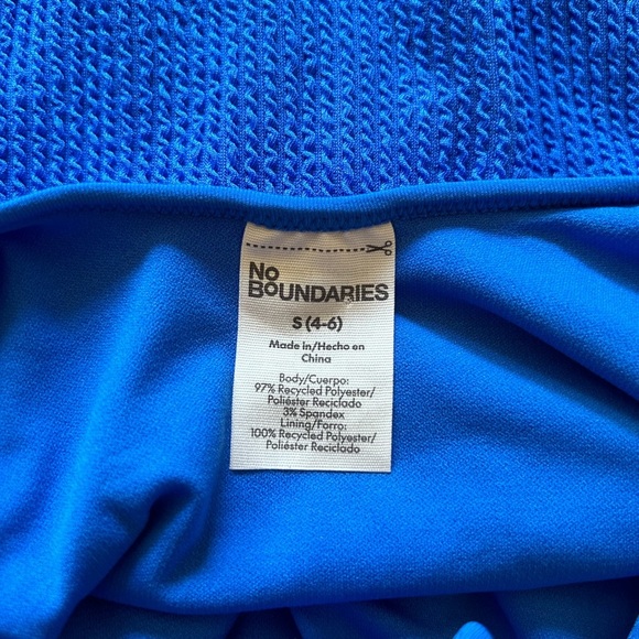 No Boundaries Royal Blue One Piece Swimsuit - Picture 4 of 6